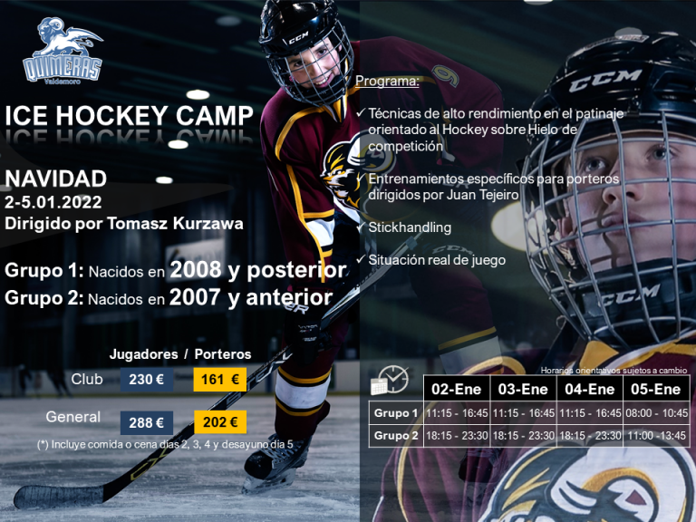 Lee más sobre el artículo Ice Hockey Camp – 02 al 05 de Enero 2022